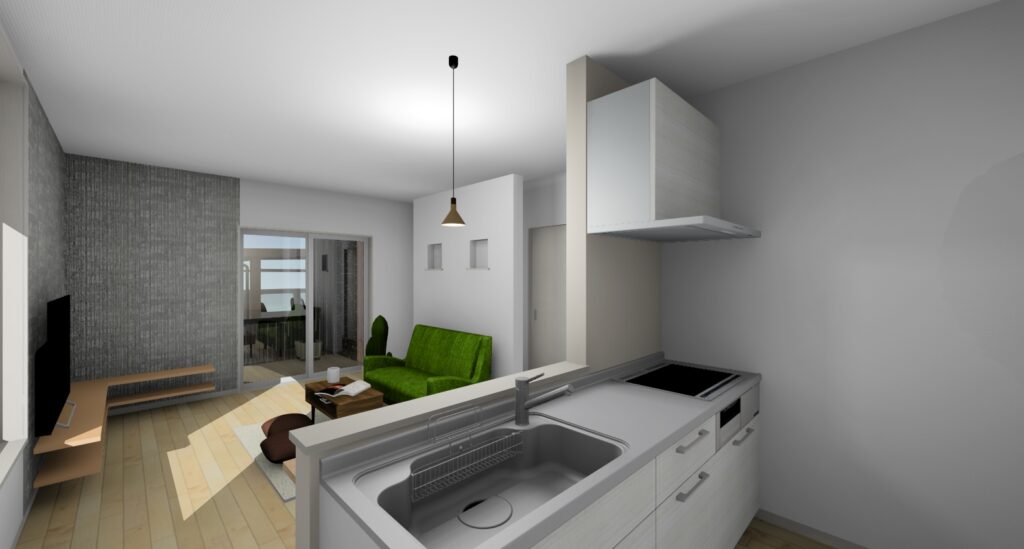 平屋14坪+ヤード付き